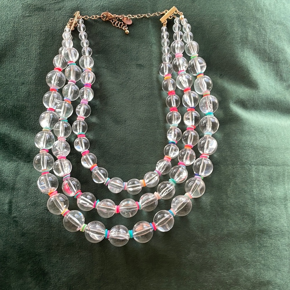 Cute beaded necklace with colorful detail